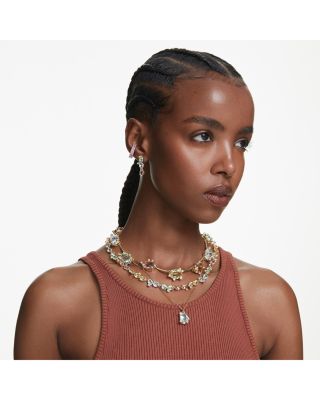 Gema Multicolor Crystal Asymmetrical Drop Earrings