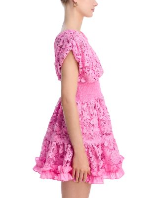 Morana Lace Embroidered Mini Dress - Exclusive