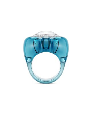 Dulcis Multicolor Crystal Heart Statement Ring