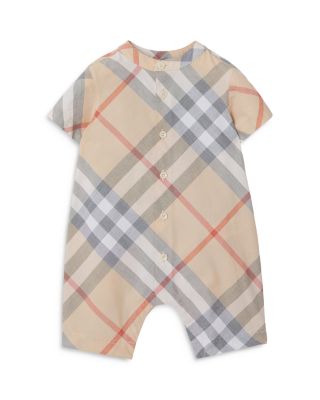 Lennie Burberry Check Romper & Cap Set - Baby