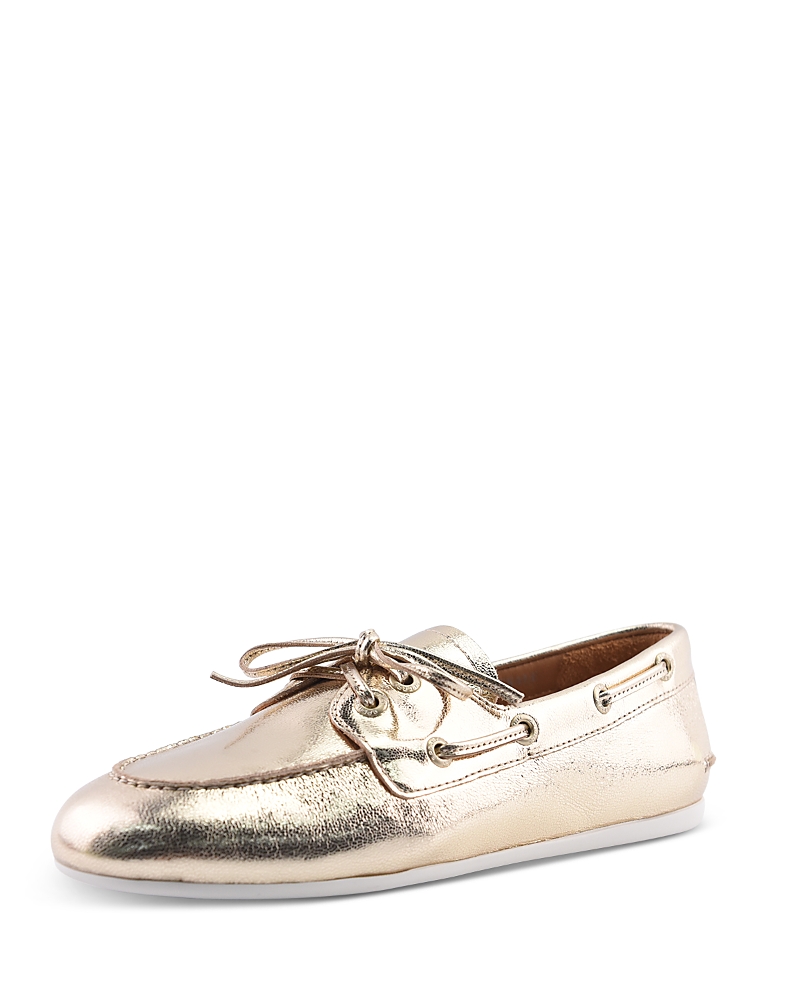 Sperry Slim Boat Shoe In Gold