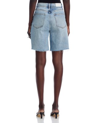 Kaylee High Rise Pinched Loose Denim Shorts 