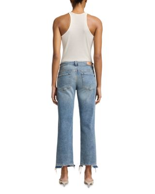 Calie Straight Ankle Jeans in Shore Break
