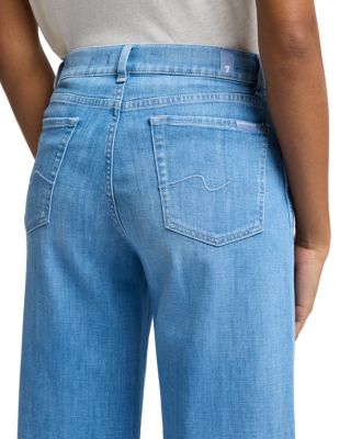 Lotta Cropped High Rise Wide Leg Jeans in Charleston