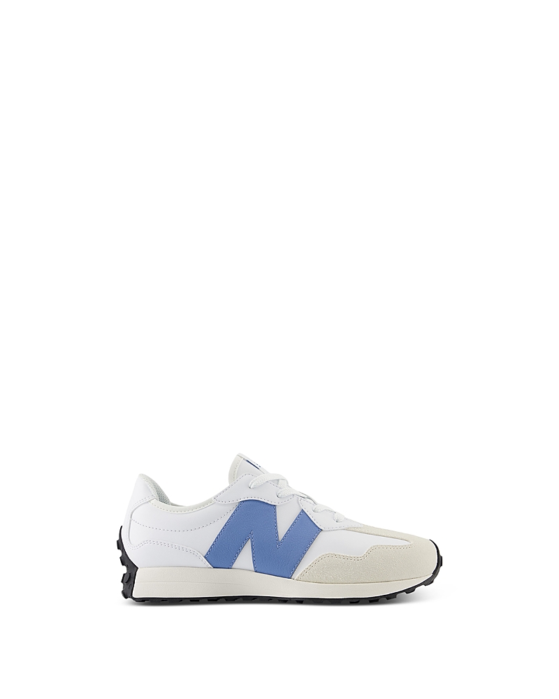 New Balance Unisex 327 Lace Up Running Sneakers - Big Kid In White