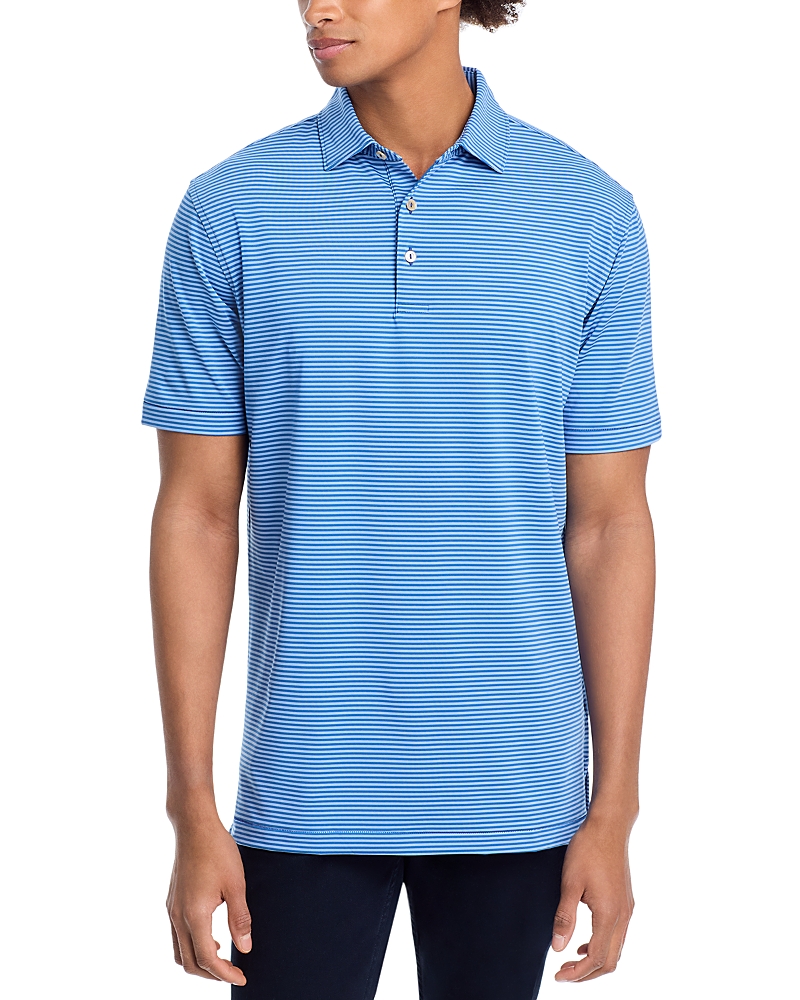 Peter Millar Hales Performance Jersey Polo Shirt In Sailor Blue