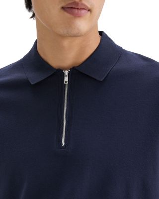 Polo Quarter Zip in Fine Bilen