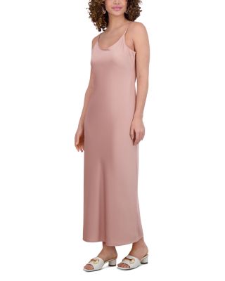 Satin Straight Slip Dress