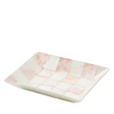 MacKenzie-Childs - Rosy Checks Capiz Soap Dish