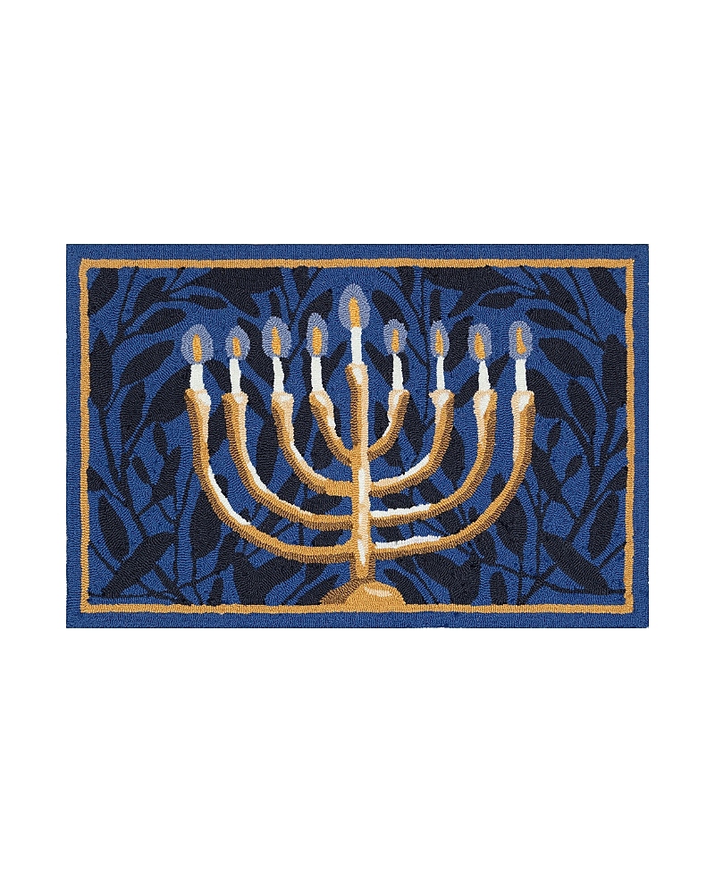 Liora Manne Frontporch Nights Of Lights Area Rug, 2' X 3' In Blue