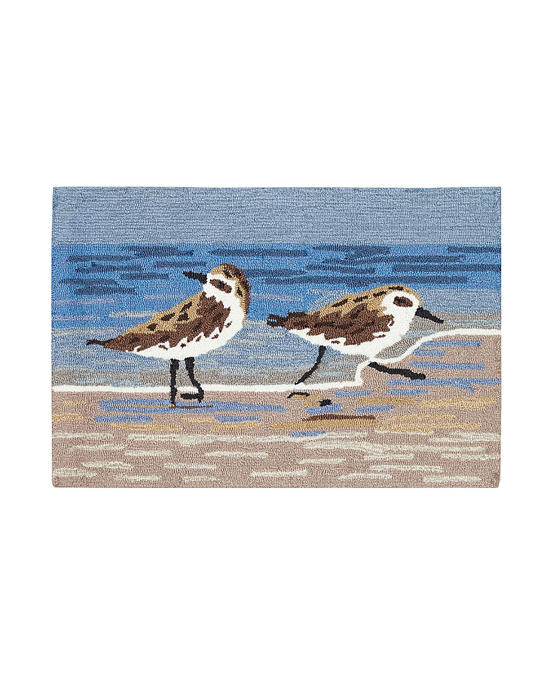 Liora Manne Frontporch Sandpipers Area Rug, 2'6 X 4' In Lake