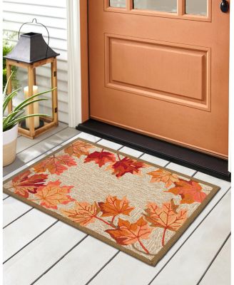Liora Manne Ravella Falling Leaves Border Area Rug, 2' x 3'