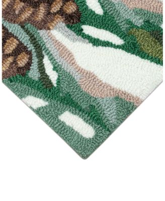Liora Manne Frontporch Cardinal Christmas Day Area Rug, 2'6" x 4'