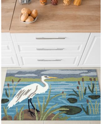 Liora Manne Frontporch Egret Area Rug, 2'6" x 4'