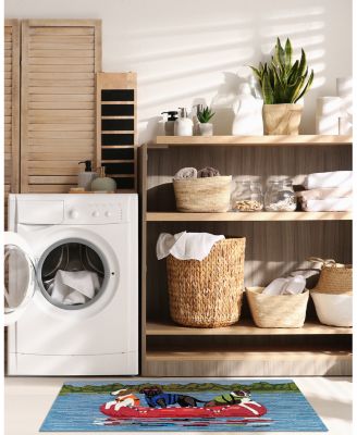 Liora Manne Frontporch Rafting Dogs Runner Area Rug, 2' x 5'