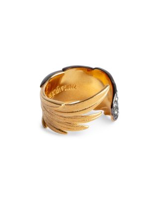 Zadig & Voltaire Rock Feather Sparkling Two Tone Ring