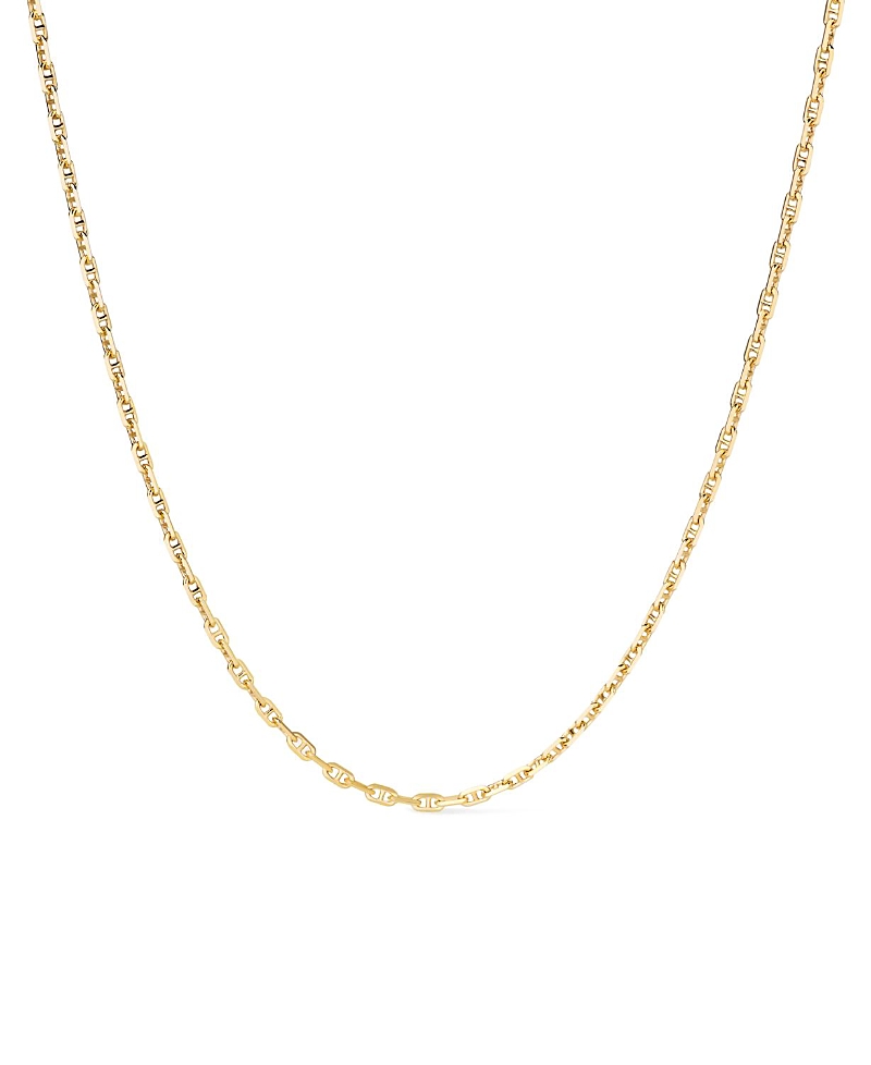 Ana Luisa Solid Yellow Gold Anchor Chain Necklace In Gold