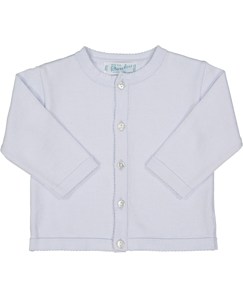 Feltman Brothers Girls' Classic Knit Cardigan - Little Kid In Blue