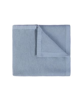 Unisex Ribbed Knit Blanket - Baby