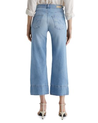 Saige Mid Rise Wide Leg Crop Jeans in Dana Point