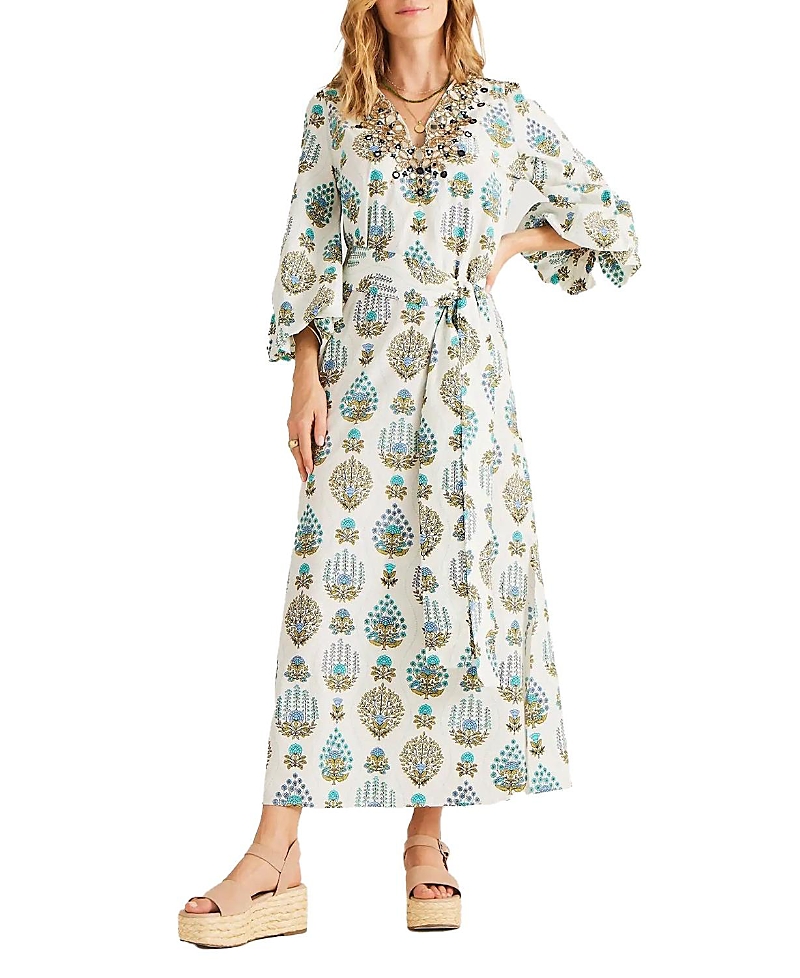 Calypso St Barth Paloma Kaftan In French Spring Blue
