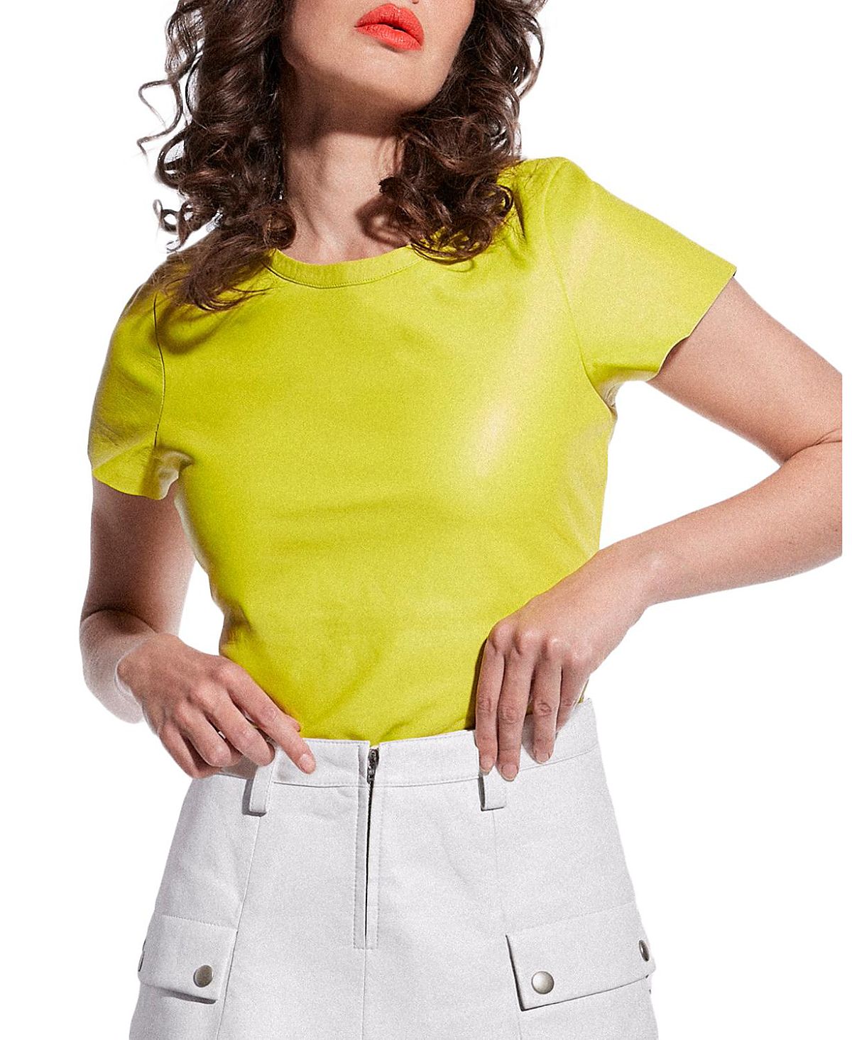 As by Df New Guard Recycled Leather Tee