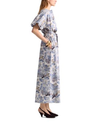 Paulina Puff Sleeve Printed Dress