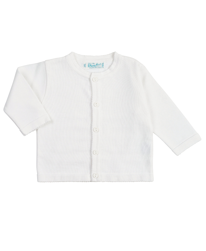 Feltman Brothers Girls' Classic Knit Cardigan - Little Kid In White