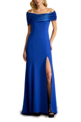 Dalton Contrast Off-Shoulder Gown