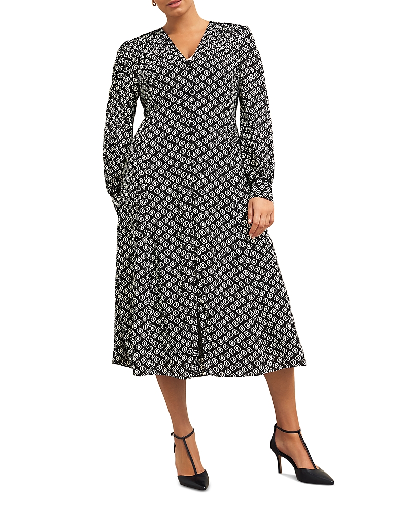 Hobbs London Zadie Dress In Black Cream