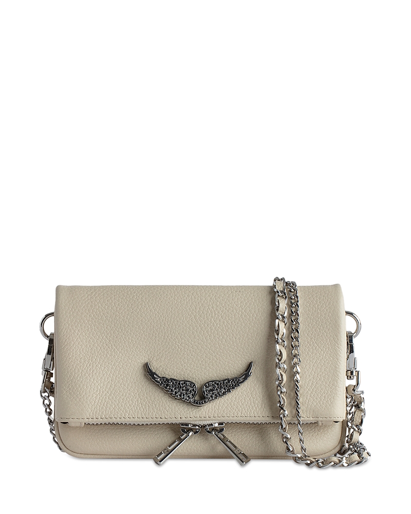 Zadig & Voltaire Zv Rock Nano Leather Swing Bag In Flash
