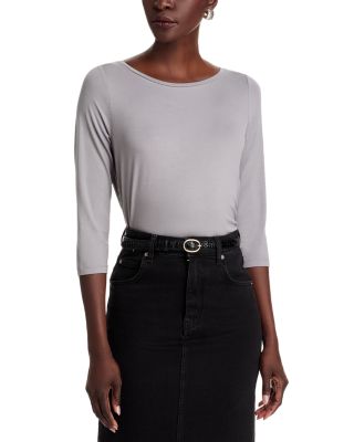 Three Quarter Sleeve Pleated Back Top