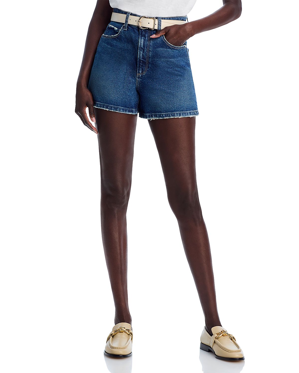 Paige Dani High Rise Denim Shorts