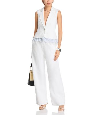 Striped Le Petit Denim Roxie Vest