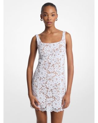 Lace Square Neck Mini Dress