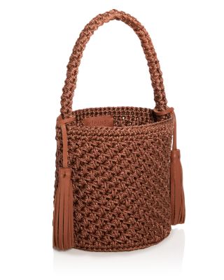 Camila Woven Bucket Bag