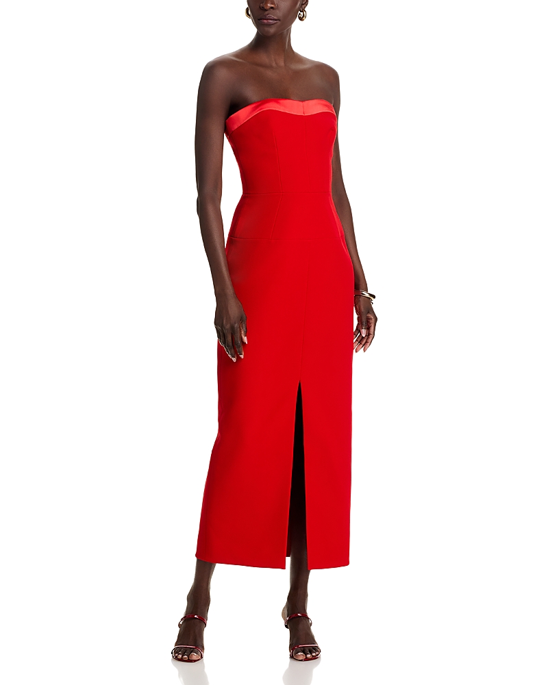 Safiyaa Sydney Dress In Scarlet Red/dazzling Red