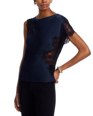 A.L.C. - Alessia Lace Trim Top