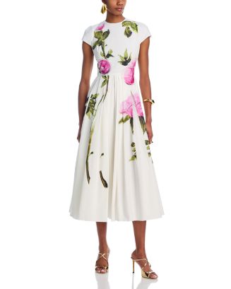 Oscar de la Renta★素敵！Floral Sleeveless Midi Dress Oscar de la Renta☆素敵！Floral Sleeveless Midi Dress Oscar