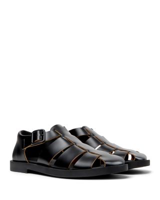 Men's Black Don Fisherman Sandals