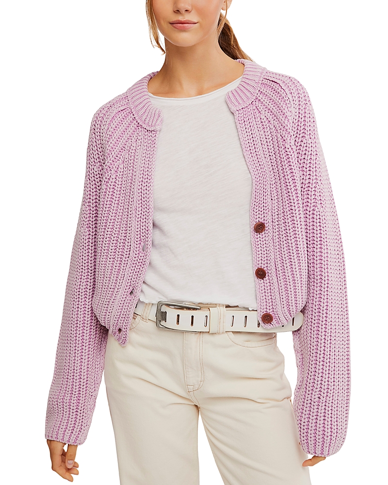 Shop Free People Gigi Long Sleeve Sweet Nothing Cardi In Spring Fling