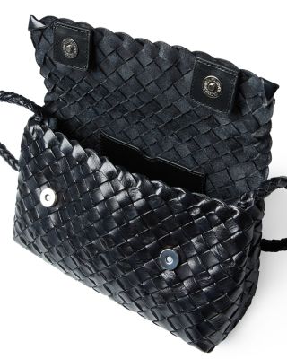 Vinnie Mini Woven Leather Crossbody