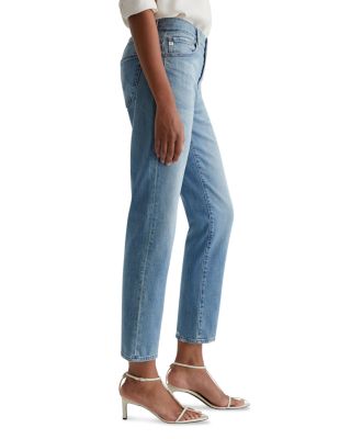 Ex Boyfriend Mid Rise Straight Leg Jeans in Aries Destructed