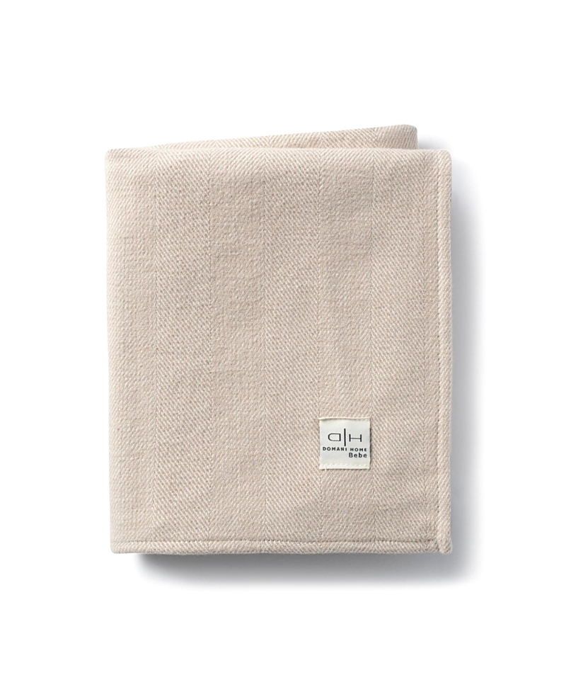 Domani Home Chevron Baby Blanket In Light Beige