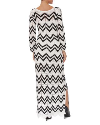 Chevron Knit Sweater Dress