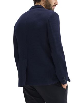 Clinton Slim Fit Unstructured Sport Coat in Grid Suiting