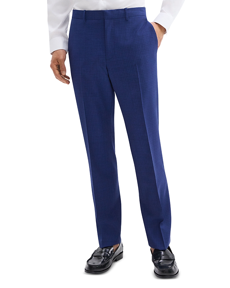 Theory Mayer Tailored Fit Suit Pants In Navy