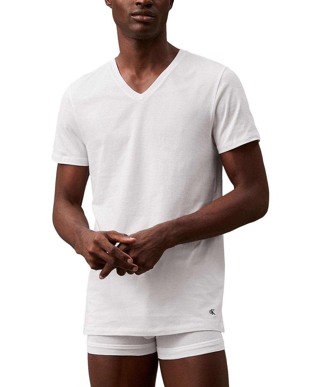 Calvin Klein Cotton Classics V Neck Tees, Pack of 3
