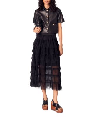 Cropped Leather Jacket