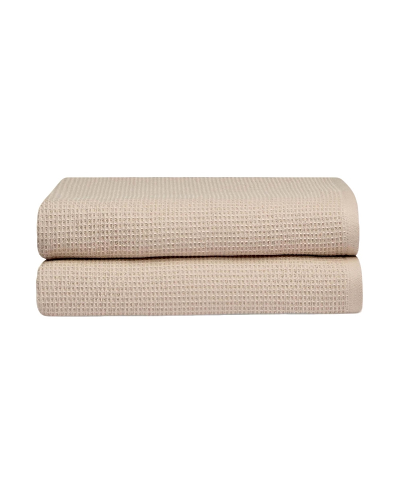 Cozy Earth Waffle Bath Sheets, Set Of 2 In Sand